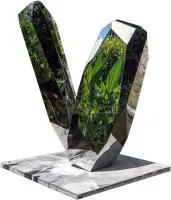 Камни полированная сталь арт-объект (517631) поставка  в Омске