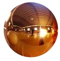 Полый шар из листовой меди (198299) поставка - сфера арт-объект ø 1000 мм. пустотелая  в Омске