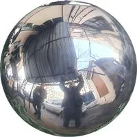 Шар ø 400 мм. полый полированный (517581) сертификат - сфера арт-объект пустотелая  в Омске