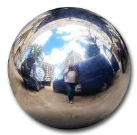 Шар ø 600 мм. полый полированный (517585) поставка - сфера арт-объект пустотелая  в Омске