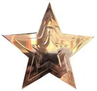 Звезда на памятник ø 150 (518234) монтаж обелиск - стела мм. пустотелая  в Омске