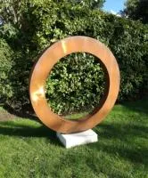 Кортеновская сталь кольцо садовая скульптура (518270) сертификат арт-объект  в Омске