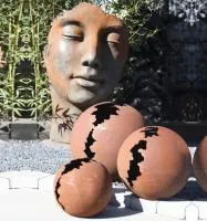 Кортен 3 шара — парк декор (518952) ∅ 950 750 450 мм. Омск 