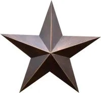 Звезда на памятник листовая бронза патина в Омске (518498)