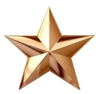Бронзовая звезда накладка на памятник в Омске (518475)