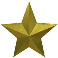 Звезда накладка на памятник литая латунь в Омске (518483)