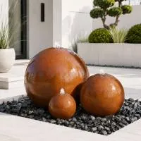 Шары 3 шт. фонтан Corten от (518907) ∅ 0,35 до 1 м. Омск 
