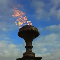 Газовая горелка апс (газ-контроль) (1629) сертификат - автомат вечный огонь ø 154 мм. ветроустойчивая  в Омске