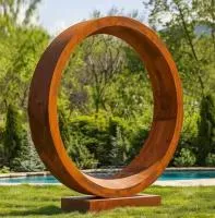 Кортеновская сталь скульптура кольцо (518267) монтаж арт-объект  в Омске