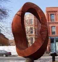 Кортеновская сталь скульптура кольцо (518292) поставка арт-объект  в Омске