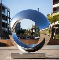 Кольцо нержавеющая сталь скульптура (518260) производство арт-объект  в Омске