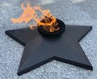 Звезда из чугуна (518232) сертификат комплект горелка ГВД 379 10 89 00 ПС вечный огонь ø 850 мм. монолит - литье  в Омске