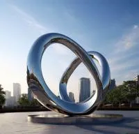 Кольца из нержавеющей стали скульптура (518263) поставка арт-объект  в Омске