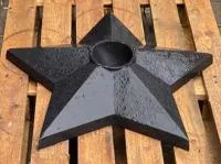 Чугун звезда вечный огонь (518229) монтаж комплект горелка ГВД 379 10 89 00 ПС ø 1100 мм. монолит - литье  в Омске