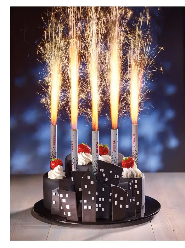 Фейерверки фонтаны для торта купить в Омске магазин пиротехники доставка