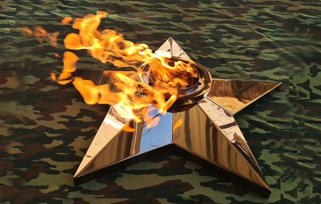 Звезда вечного огня на заказ в Омске изготовление, доставка и монтаж Звезда вечного огня на заказ в Омске изготовление, доставка и монтаж